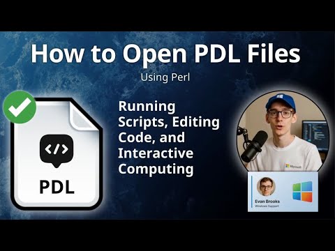So öffnen Sie PDL-Dateien (Perl)