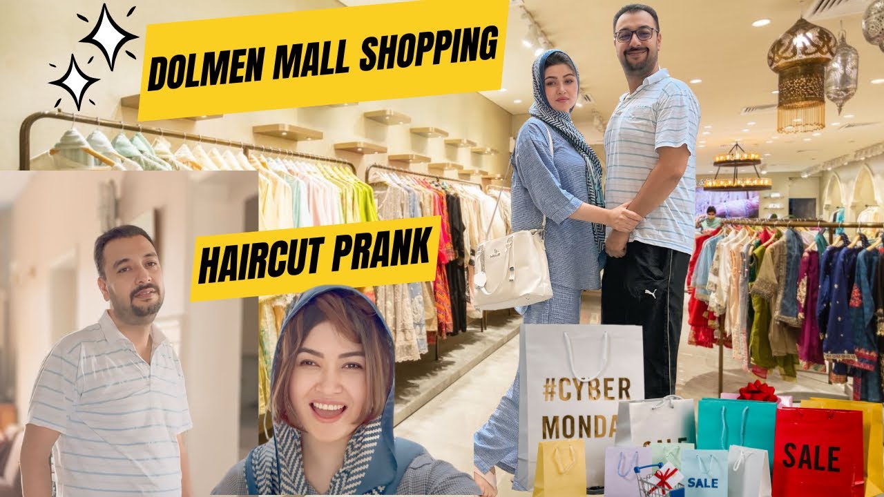 Haircut prank husband ky sat | Dolmen Mall Shopping | karachi vlog
