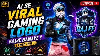 AI se Viral Gaming LOGO kaise banaye? 🤯 (Free Fire & BGMI) Bas 2 Minute Mein! 🔥 #ailogo #tutorial