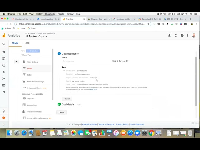 How to configure goals in google analytics - Google Analytics Course