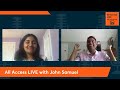 Join me thursday august 17th for all access live with anagha puranik