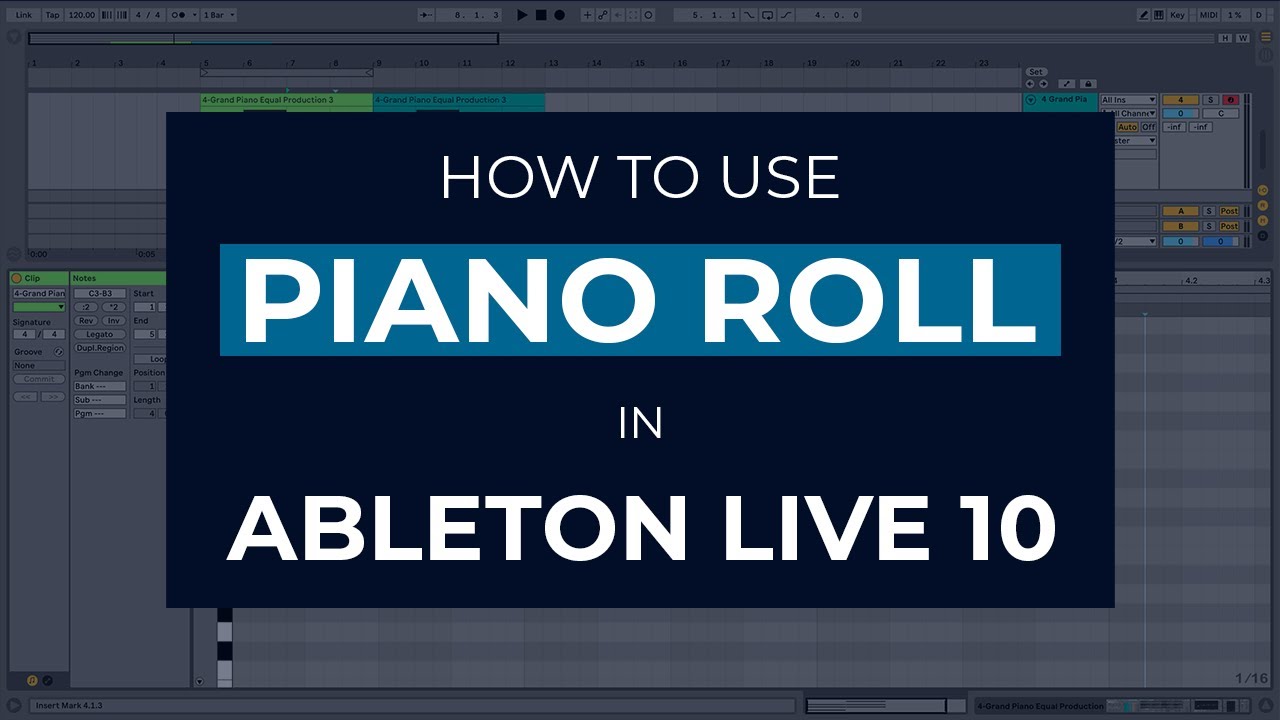 Ableton how to open piano roll