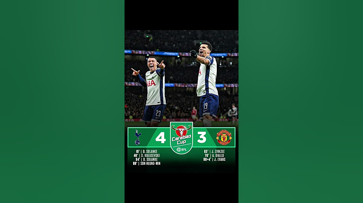 Tottenham won the Carabao Cup match against Manchester United and advanced to the semi-finals