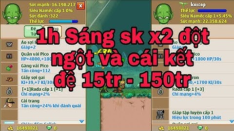 Cách úp đệ tử nhanh nhất từ 15tr đến 150tr sức mạnh chỉ 8h | Ngọc Rồng Online