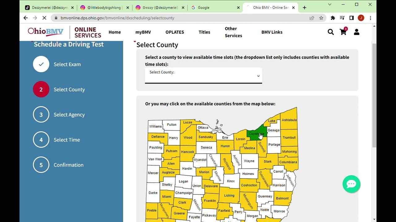 Ohio BMV Online Services Google Chrome 2023 04 28 16 24 01 YouTube