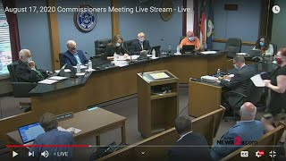 RAW: Deputy removes woman from Alamance County Commissioners' meeting
