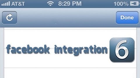 Understanding Facebook Integration in iOS 6