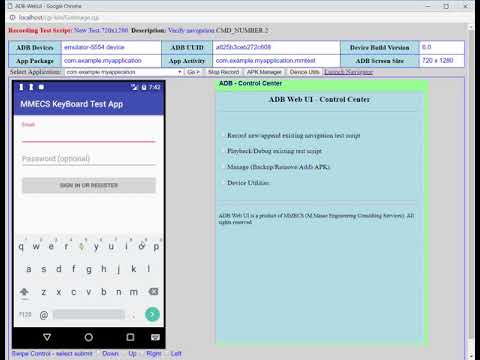ADB WebUI Mobile Application Testing Tool
