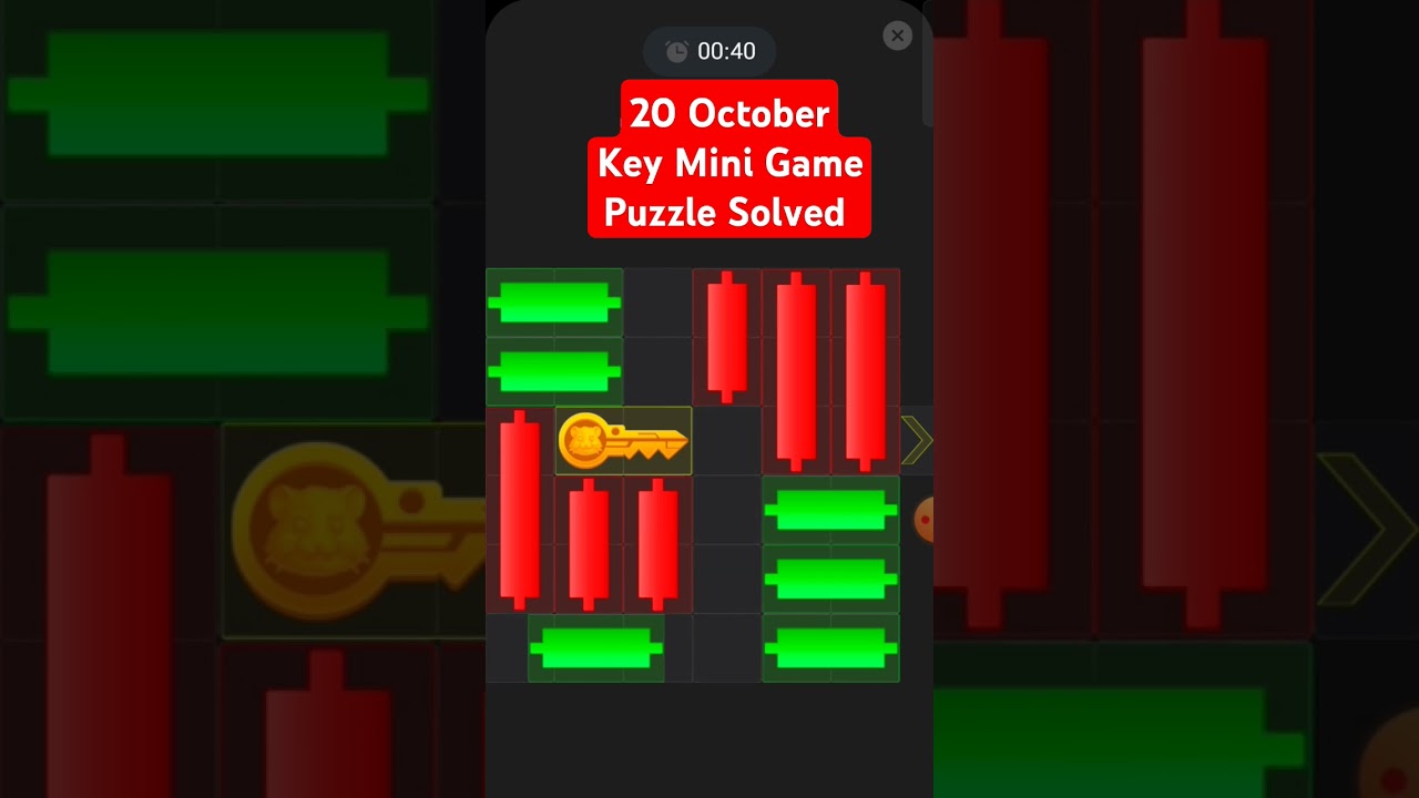20 October Mini Game Hamster Kombat Daily Mini Game Mini Game Puzzle Solved Free Key