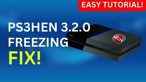 How To Fix PS3HEN Freezing When Loading [PS3 HEN 4.90]
