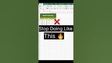 Stop Doing Like This 🔥 #shortvideo #exceltricks #viralshort #powerfunction