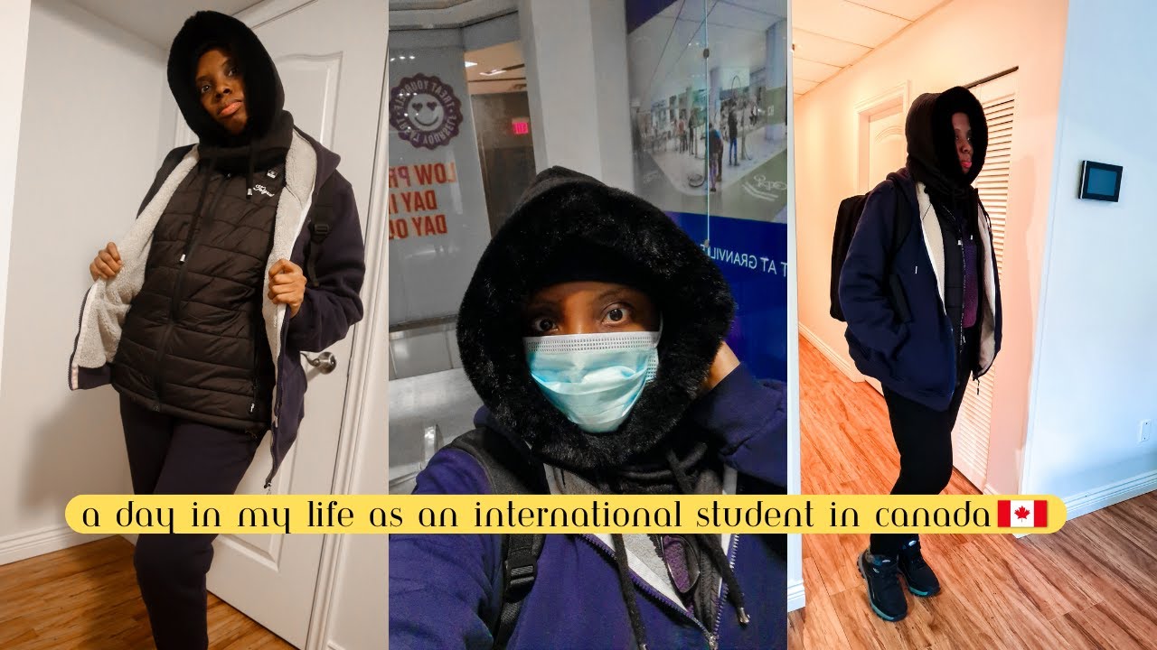 A day in my life as an international student in Canada during winter ...