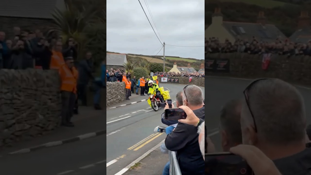 They Let the Postie Race the Isle of Man TT😳🏍️#postman  #isleofmantt #motorcycle #superbike #iomtt