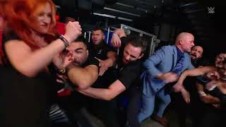 Raw 4.1.24 - Becky Lynch And Rhea Ripley Backstage Brawl