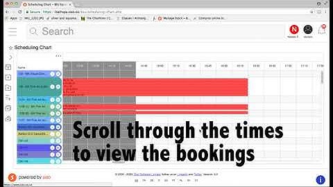 Viewing room bookings with 