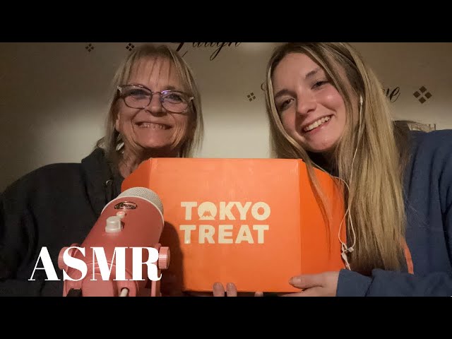 Grandma tries ASMR (whispering, crinkly sounds, mukbang)