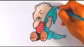 How to Draw Linus from Peanuts - Easy Things to Draw