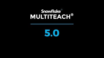 Snowflake MultiTeach® 5.0 new features