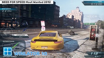 Need for Speed Most Wanted 2012 - Winlator 10 beta 2 Android Gameplay Snapdragon 870