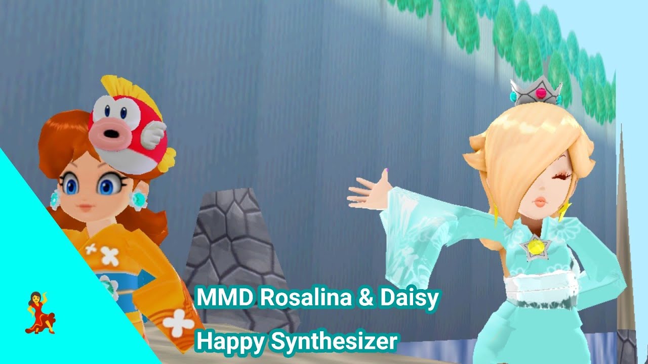 [MMD] Princess Daisy & Rosalina - Happy Synthesizer