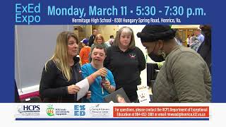 Promo for the 2024 Ex Ed Expo, Monday,  March 11, 2024 at Hermitage High School