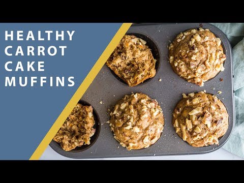 Healthy Carrot Cake Muffins