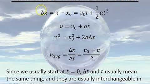 Unit 1.5 Video 1 - Algebraic Kinematics Part 1