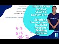 Linear Equations Involving Fractions Dividing Fractions ክፍልፋዮችን የያዙ መስመራዊ እኩልታዎች ክፍልፋዮችን ማካፈል