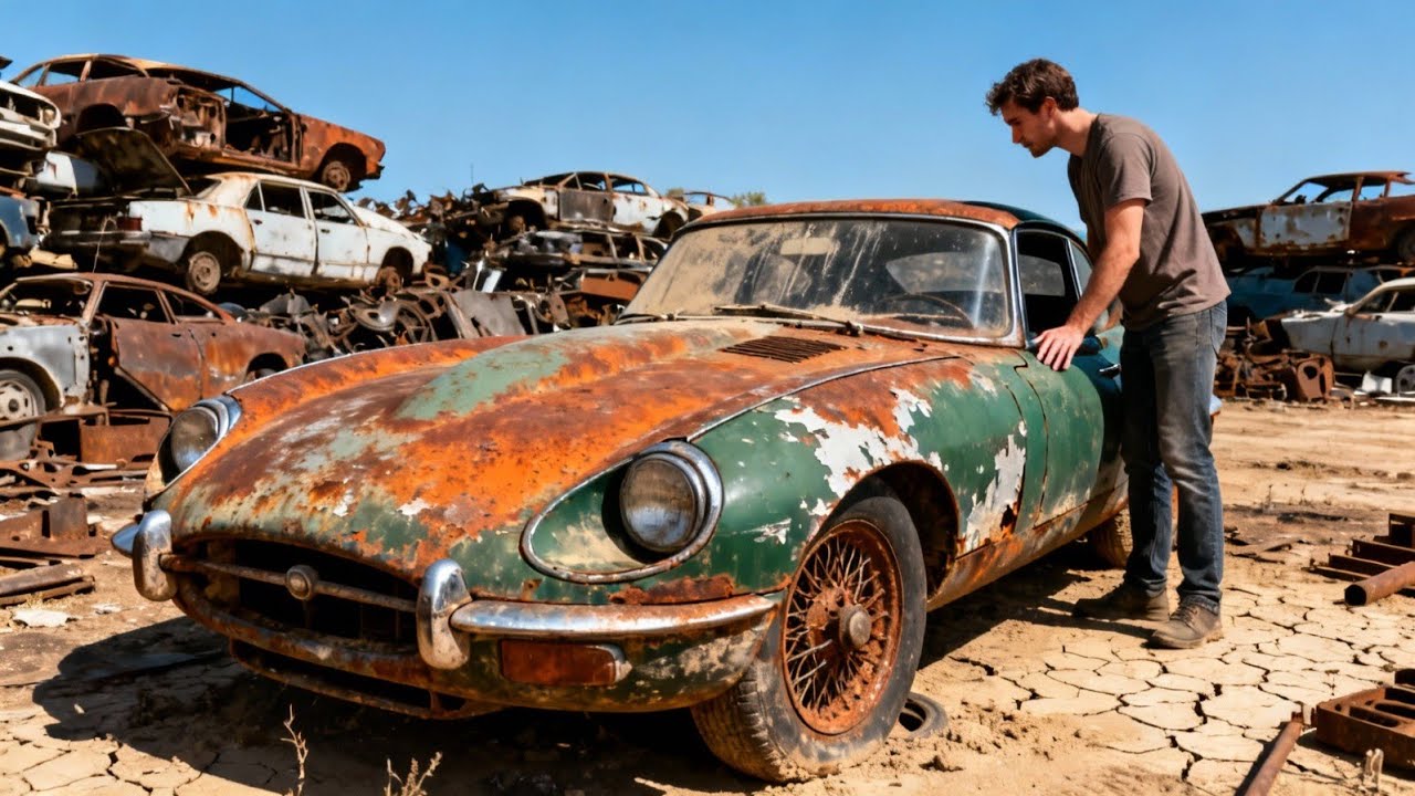 ASMR Car Restoration Full Rebuild of 1961 Jaguar E-Type Series 1 from Abandoned Condition to New