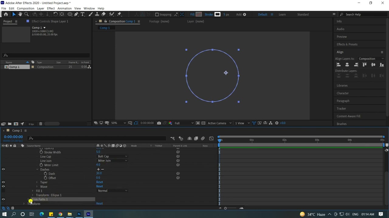 How to Animate dotted circle in Adobe After Effects | Just Rise Academy
