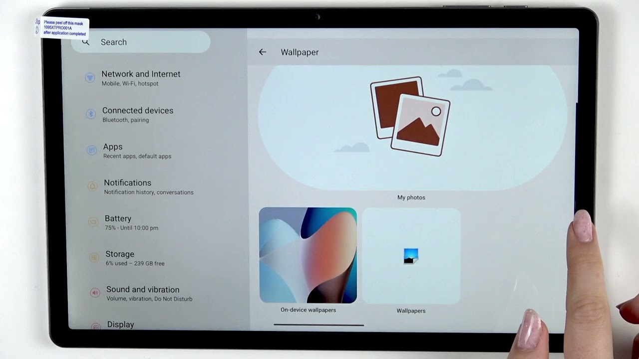 TECLAST T50 Pro – Как изменить обои