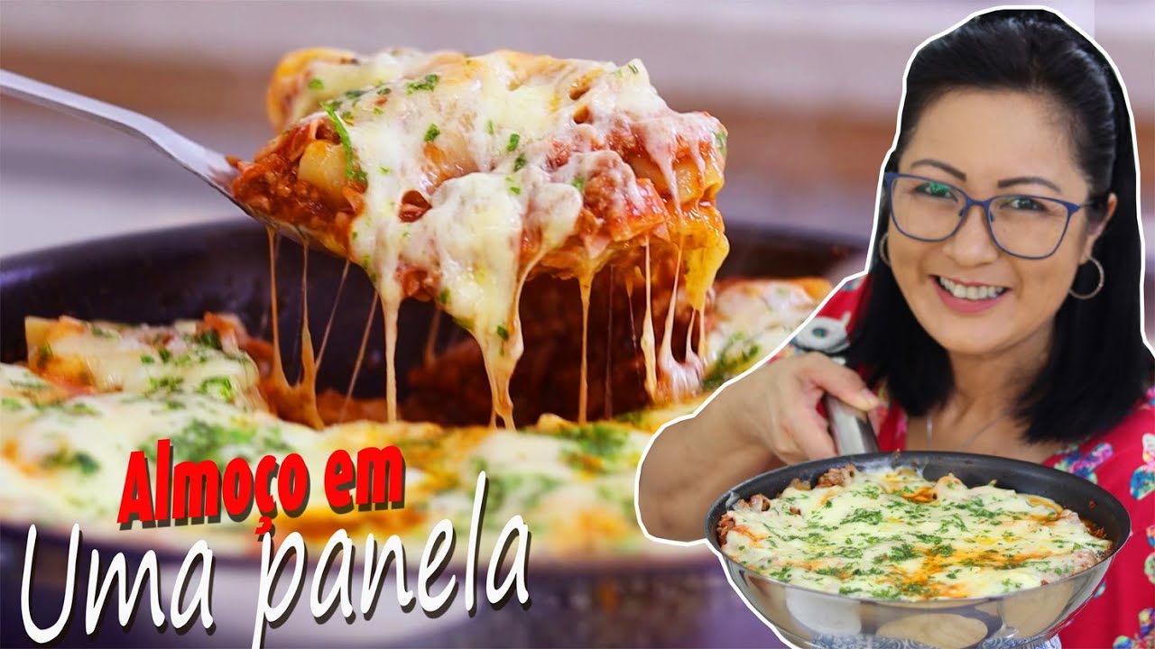 PRONTINHO EM 10 MINUTOS | FÁCIL ASSIM E MUITO PRÁTICO | LASANHA DE FRIGIDEIRA - Dika da Naka