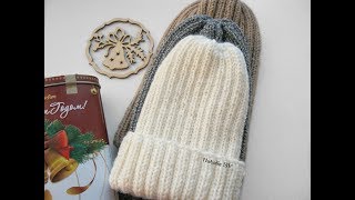 Шапка-тыковка спицами (резинкой 2*2). Подробный МК. Шапка-тыковка спицами (резинкой 2*2). Подробный МК.