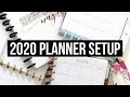 My 2020 Planner Setup! // Setting Up my New Planners for the New Year