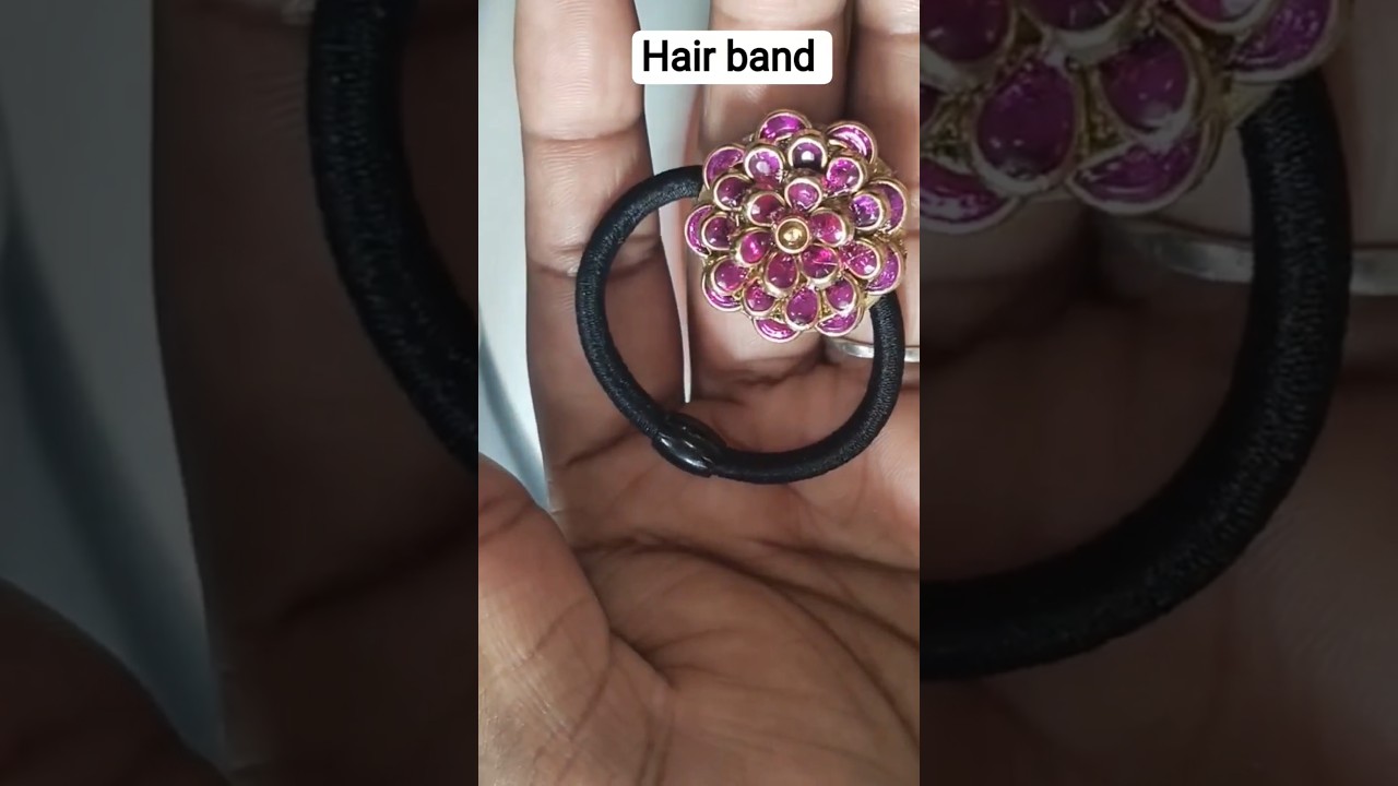 Trending kundan stone hair band price 40rs only 