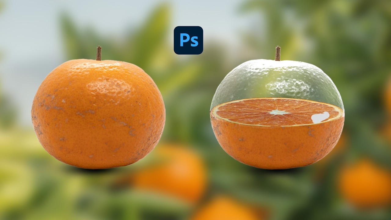 Transparent Effect in Photoshop | Transparent Orange Manipulation #photoshop #transparent #effect