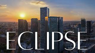 Manchester's Sky Turns Dark: 2026 Partial Solar Eclipse Aerials