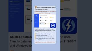 How to Restore Disappeared Folders from External Hard Drive #recovery #folder #data #disk
