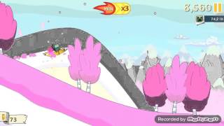 Adventure time ski safari Gameplay video.. screenshot 5