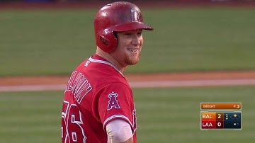 BAL@LAA: Calhoun earns double after call overturned