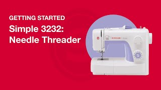 The Quickest Way to Thread your Sewing Machine Needle. How to use the  Automatic Needle Threader. 