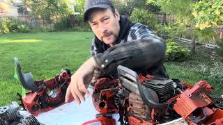 Difference between a Consumer/ farm and ranch chainsaw vs Professional chainsaw, Husqvarna
