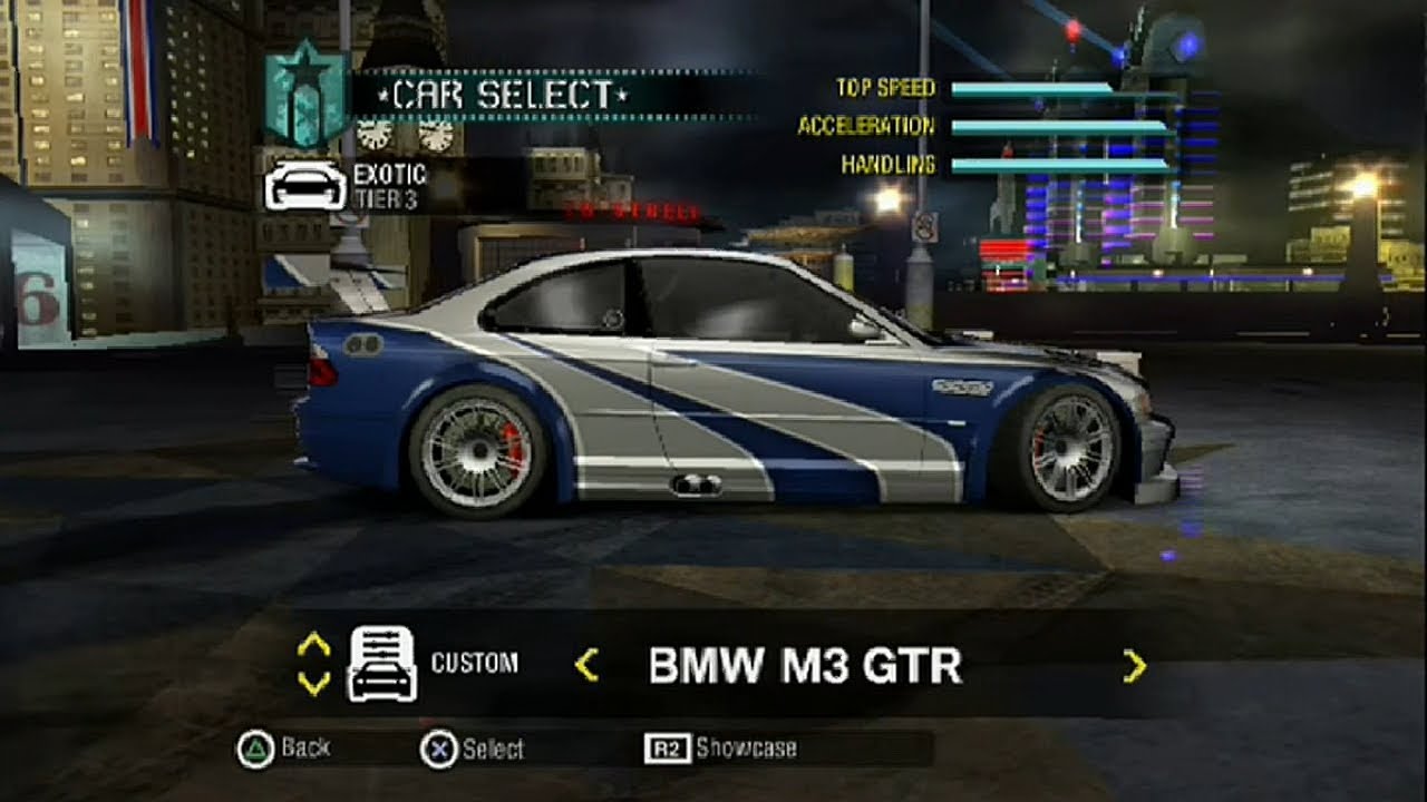 Winning A Gtr Unlocked Bmw M3 Gtr In Nfs Carbon Ps2 Youtube