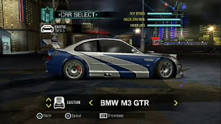 Winning a GTR - Unlocked BMW M3 GTR in NFS Carbon (PS2)