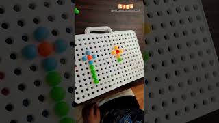 Follow The Given Pattern & Make A Flower With Pins #brainboostingactivities #earlychildhoodeducator