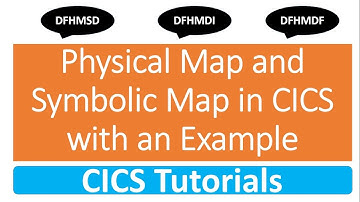 CICS Map Creation - Physical & Symbolic Map Example | CICS Map Sample Program | Mainframe Guru