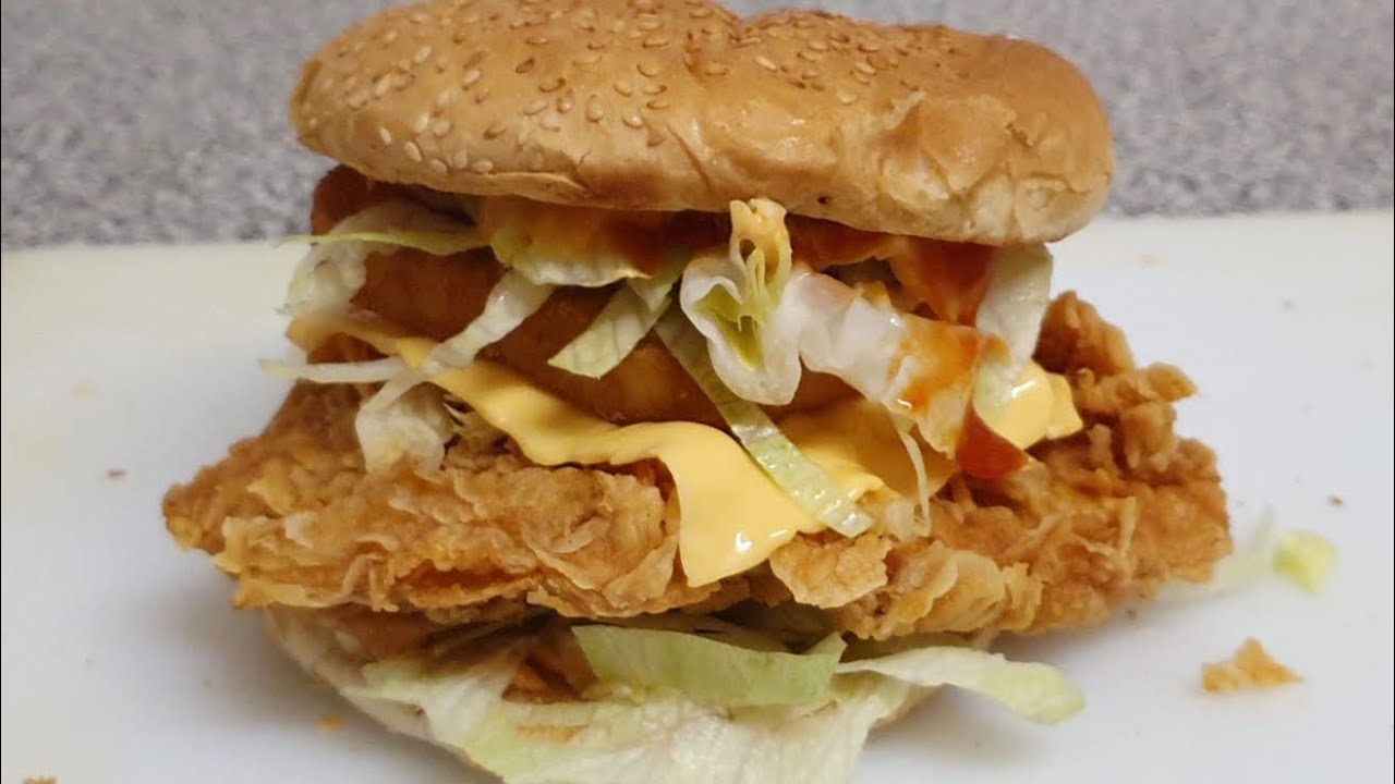 KFC Style Zinger Burger RecipeZinger TowerSpicy chicken Burger