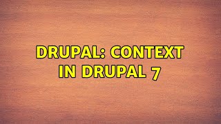 Celebrity Drupal: Context in Drupal 7 Net Worth