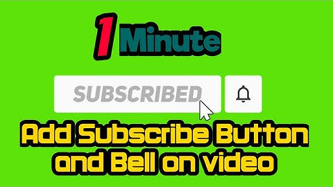 How to add Subscribe and Bell Button On Videos In Android||Add Subscribe and Bell button on Videos||