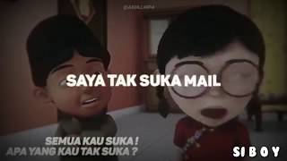 Upin & ipin | SAYA TAK SUKA MAIL!! ! | (sad boy) | Mail & Meimei